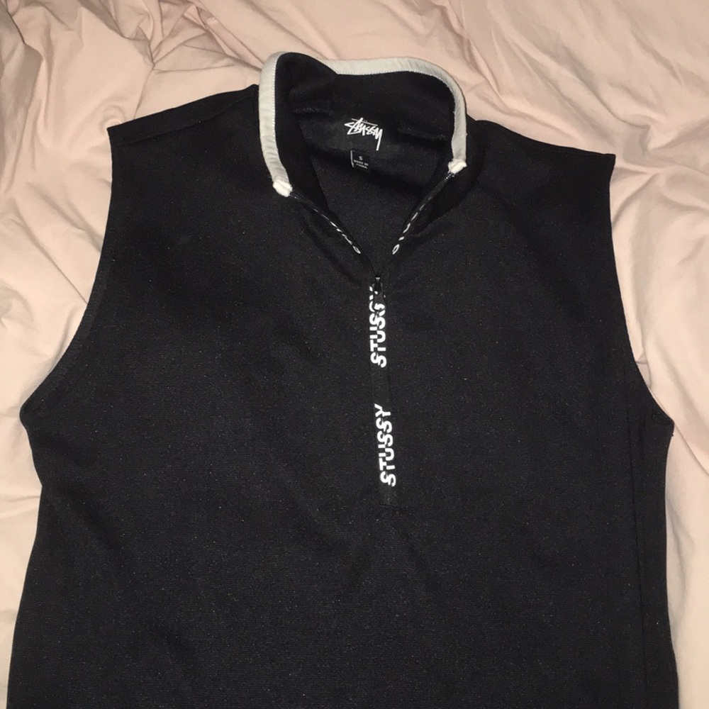 Stussy women's athletic tank with collar